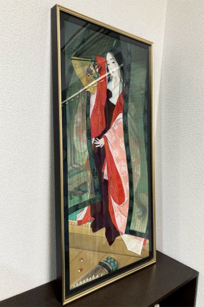 画像2: 連作平安不良少女「白河院の姫君」縦長額入り