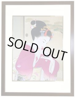 2154様感謝‼️超絶の画力‼️「団扇と二輪草を持つ麗人粉本絵手本紙本肉筆無落款一点 花虫風月絵本 ピチクルピチクル | 西村 繁男 | 数ページ読める
